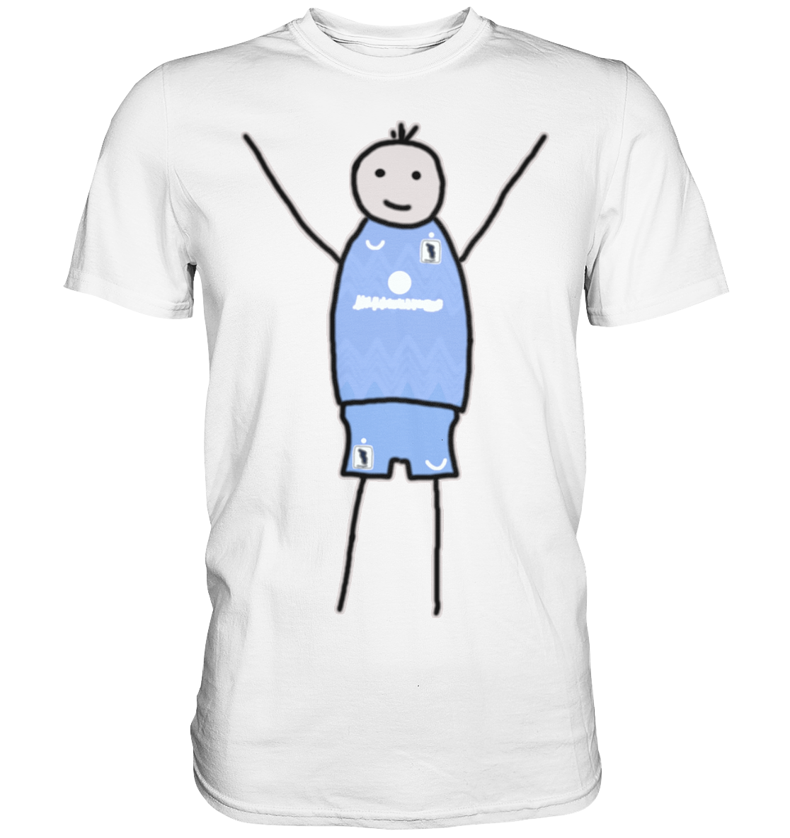 München Fan-T-Shirt Strichmännchen - Premium Shirt München Fan-T-Shirt Strichmännchen - Premium Shirt