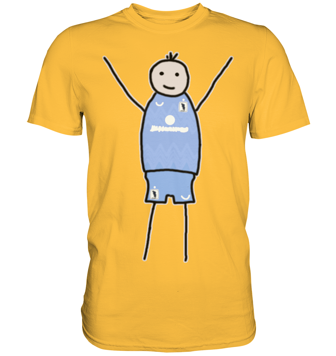 München Fan-T-Shirt Strichmännchen - Premium Shirt München Fan-T-Shirt Strichmännchen - Premium Shirt