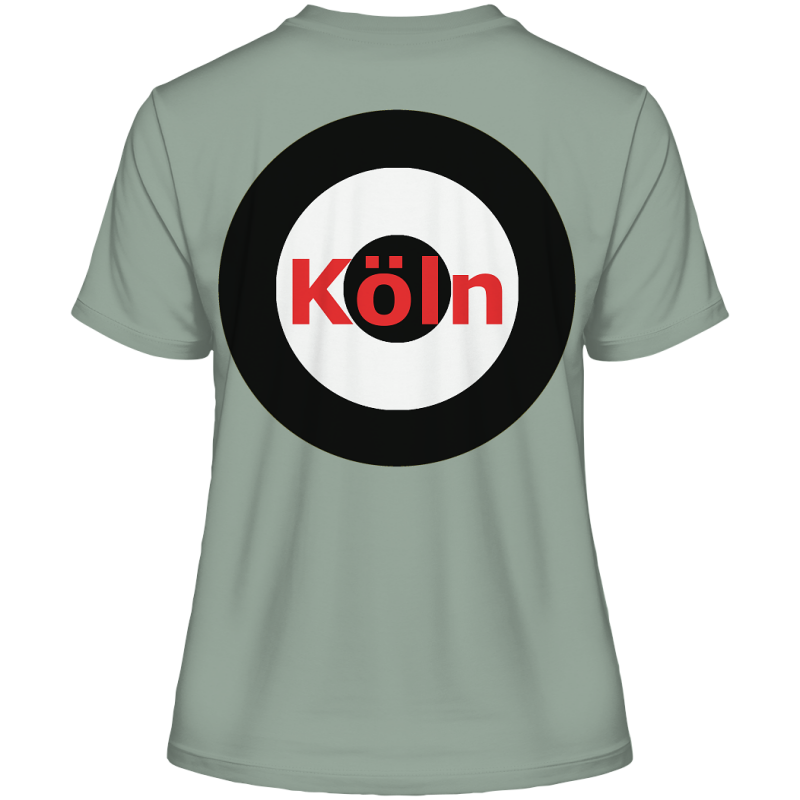 Köln Fan-T-Shirt Kokarde beidseitig "Köln" - Fitted Ladies Organic Shirt