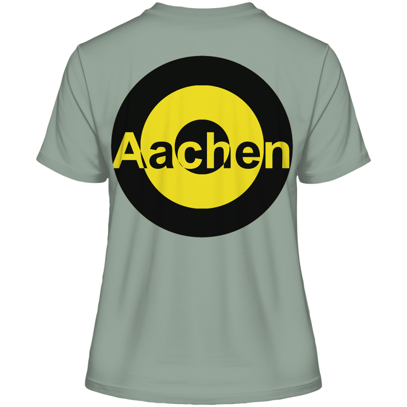 Aachen Fan-T-Shirt Kokarde beidseitig "Aachen" - Fitted Ladies Organic Shirt