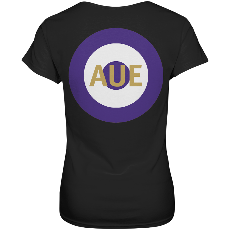 Aue Fan-T-Shirt Kokarde beidseitig "Aue" - Ladies Premium Shirt