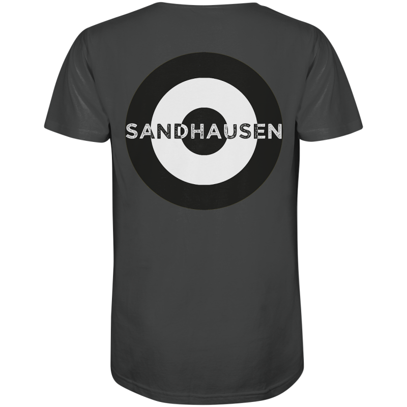 Sandhausen Fan-T-Shirt Kokarde beidseitig "Sandhausen" - Organic Shirt