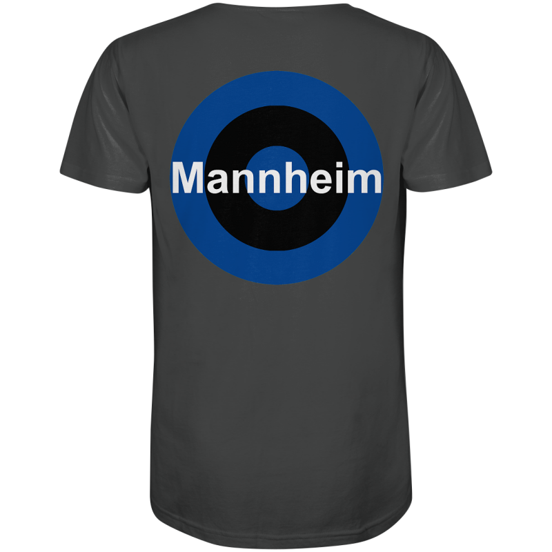 Mannheim Fan-T-Shirt Kokarde beidseitig "Mannheim" - Organic Shirt