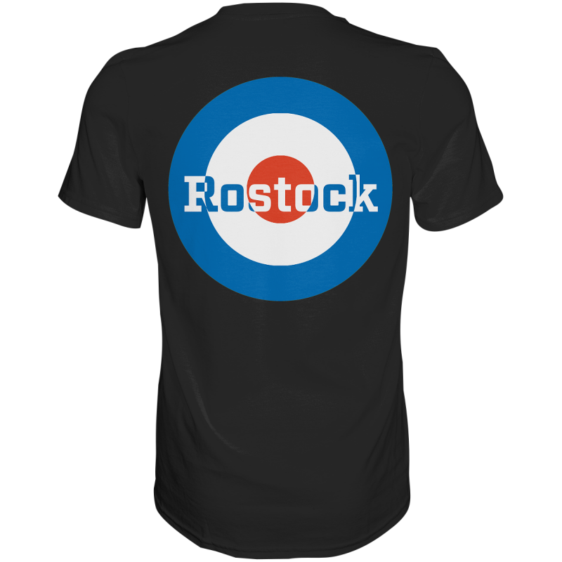 Rostock Fan-T-Shirt zweiseitiger Druck "Rostock" - Premium Shirt