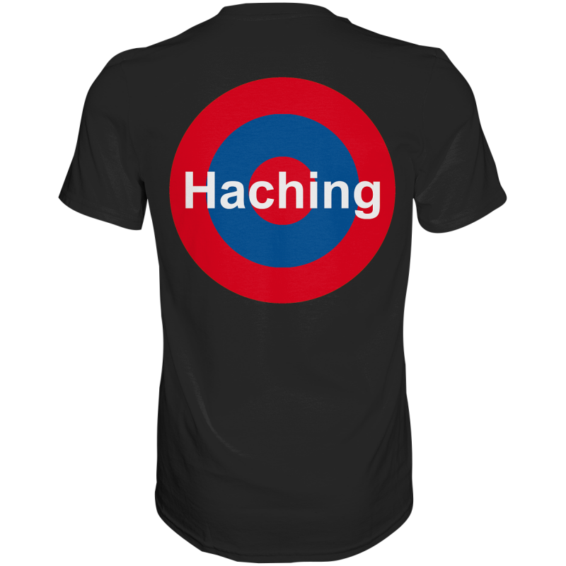 Unterhaching Fan-T-Shirt zweiseitiger Druck "Haching" - Premium Shirt Unterhaching Fan-T-Shirt zweiseitiger Druck "Haching" - Premium Shirt