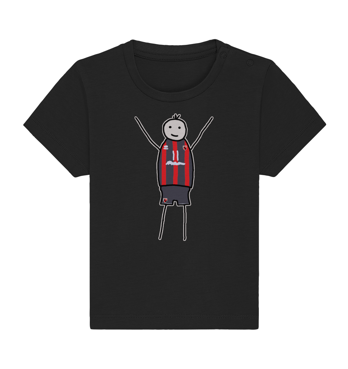 Ingolstadt Fan-T-Shirt Strichmännchen - Baby Organic Shirt Ingolstadt Fan-T-Shirt Strichmännchen - Baby Organic Shirt