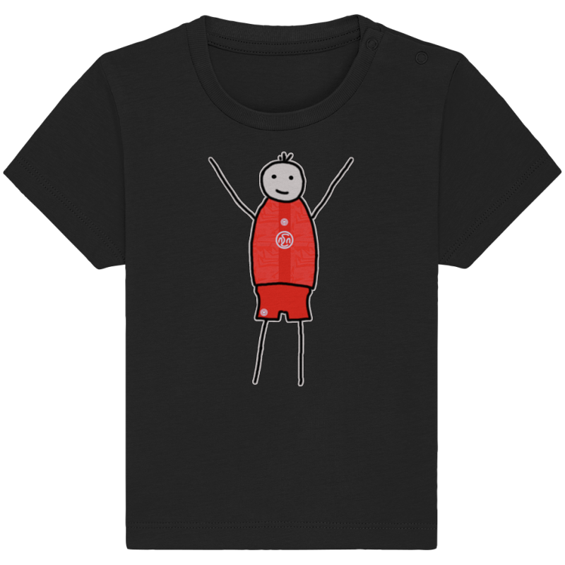 Essen Fan-T-Shirt Strichmännchen - Baby Organic Shirt