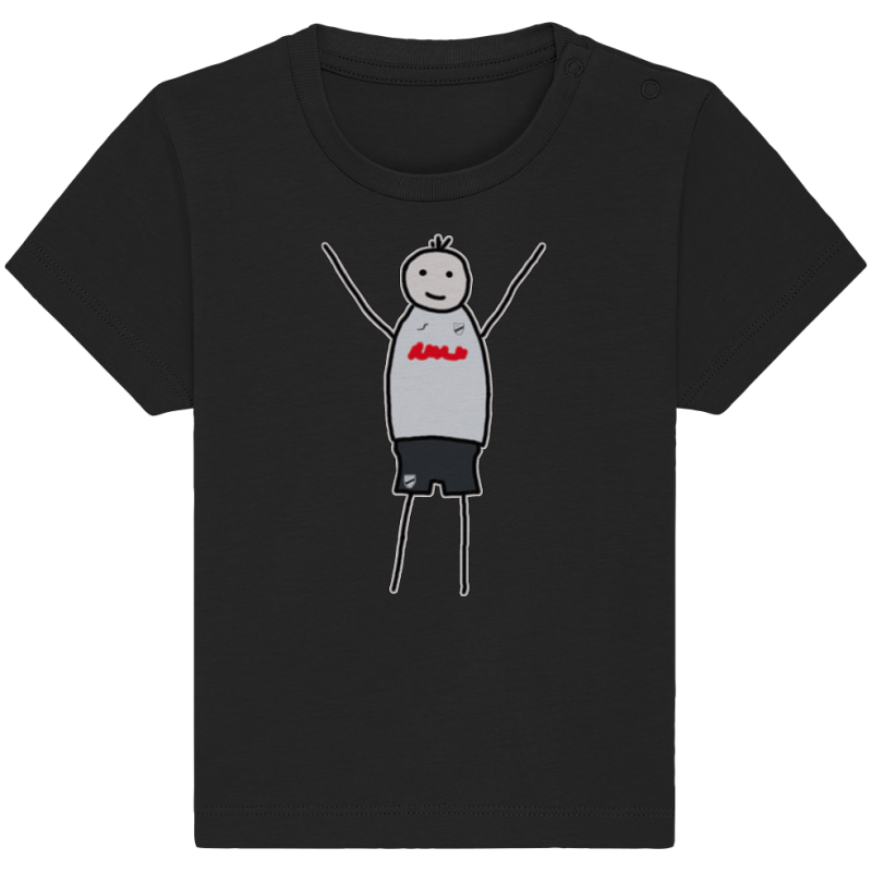 Verl Fan-T-Shirt Strichmännchen - Baby Organic Shirt