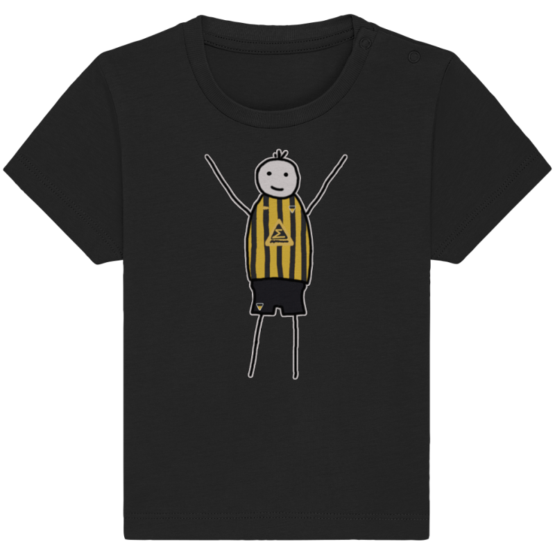 Aachen Fan-T-Shirt Strichmännchen - Baby Organic Shirt