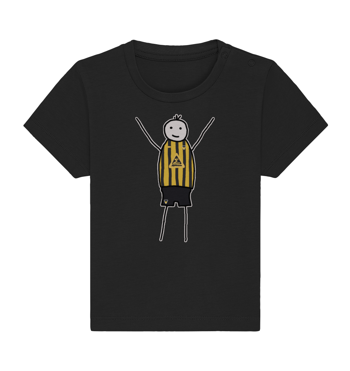 Aachen Fan-T-Shirt Strichmännchen - Baby Organic Shirt Aachen Fan-T-Shirt Strichmännchen - Baby Organic Shirt