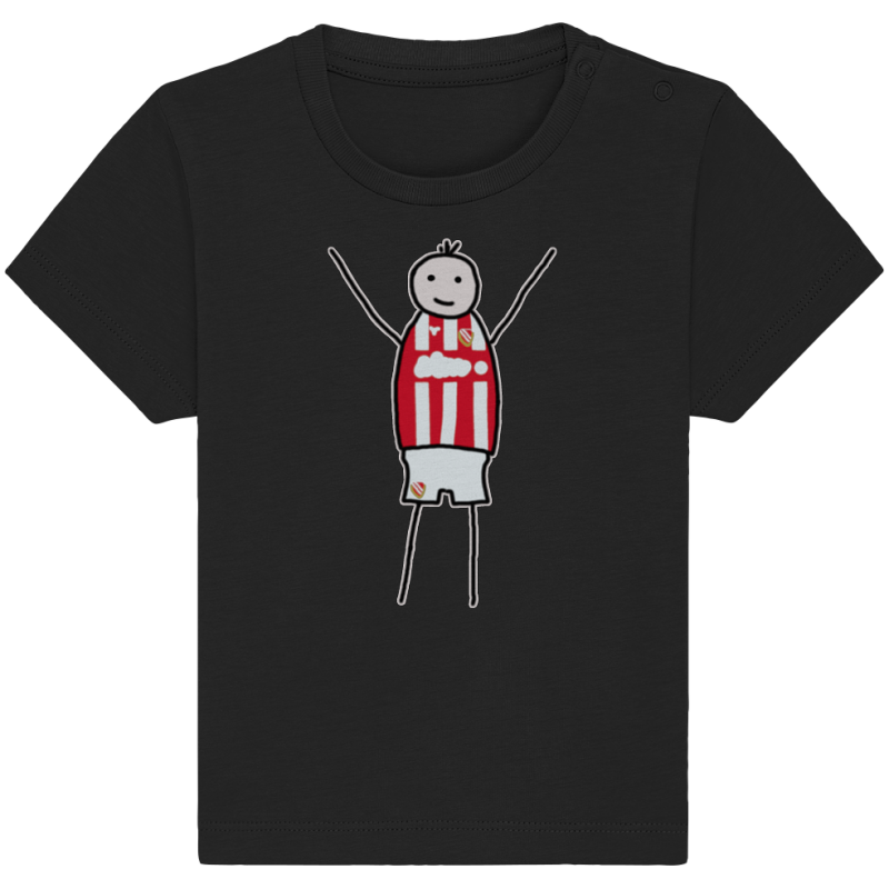 Cottbus Fan-T-Shirt Strichmännchen - Baby Organic Shirt