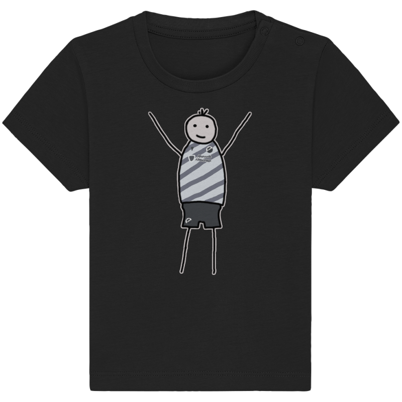 Sandhausen Fan-T-Shirt Strichmännchen - Baby Organic Shirt