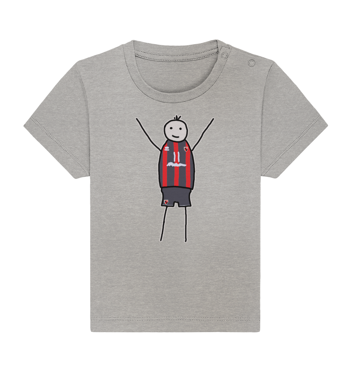 Ingolstadt Fan-T-Shirt Strichmännchen - Baby Organic Shirt Ingolstadt Fan-T-Shirt Strichmännchen - Baby Organic Shirt