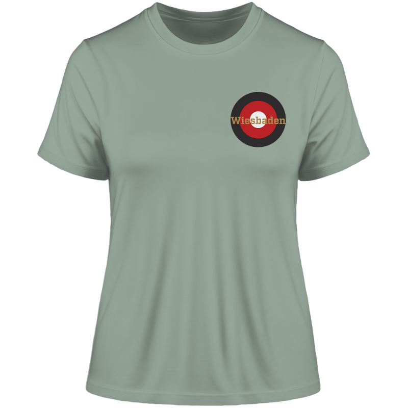 Wehen Wiesbaden Fan-T-Shirt Kokarde beidseitig "Wiesbaden" - Fitted Ladies Organic Shirt Wehen Wiesbaden Fan-T-Shirt Kokarde beidseitig "Wiesbaden" - Fitted Ladies Organic Shirt