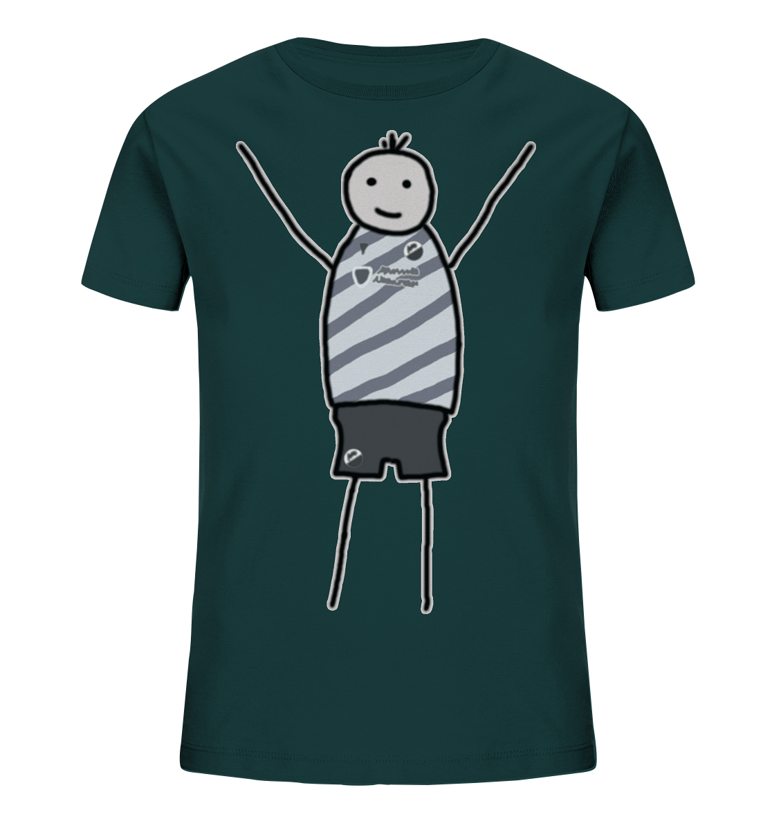 Sandhausen Fan-T-Shirt Strichmännchen - Kids Organic Shirt Sandhausen Fan-T-Shirt Strichmännchen - Kids Organic Shirt