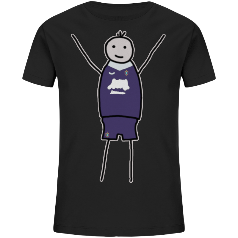 Aue Fan-T-Shirt Strichmännchen - Kids Organic Shirt Aue Fan-T-Shirt Strichmännchen - Kids Organic Shirt