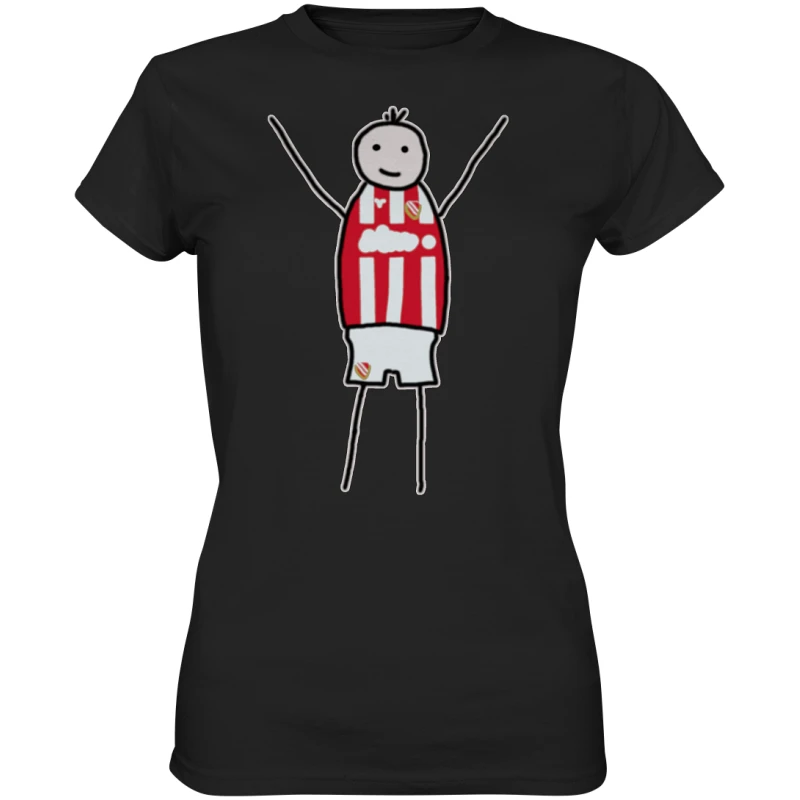 Cottbus Fan-T-Shirt Strichmännchen - Ladies Premium Shirt Cottbus Fan-T-Shirt Strichmännchen - Ladies Premium Shirt