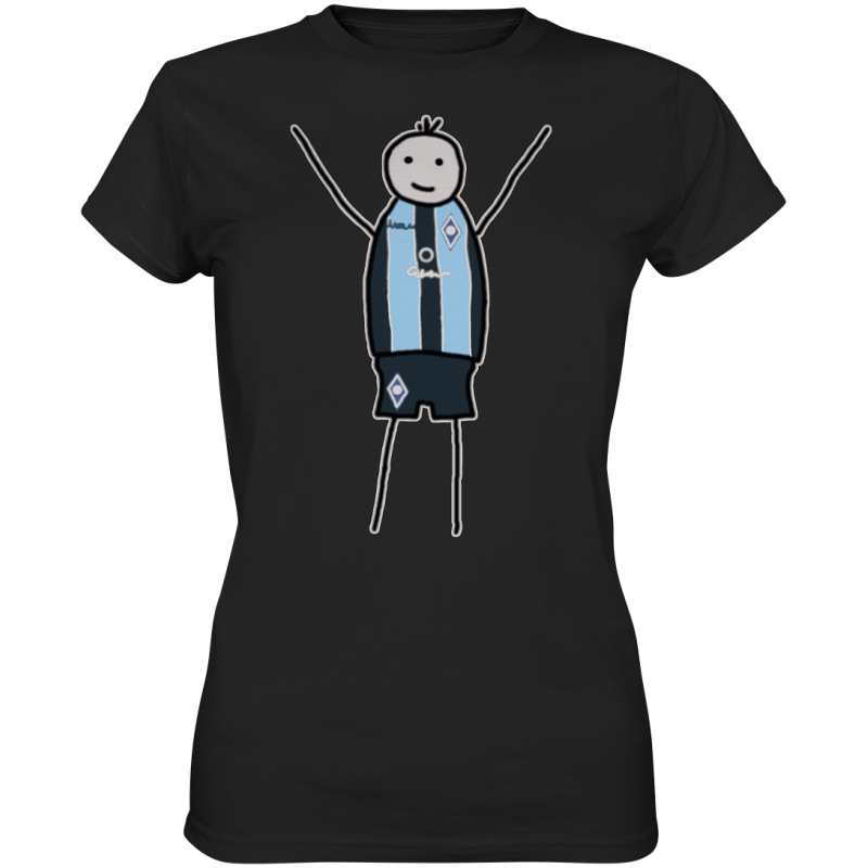 Mannheim Fan-T-Shirt Strichmännchen - Ladies Premium Shirt