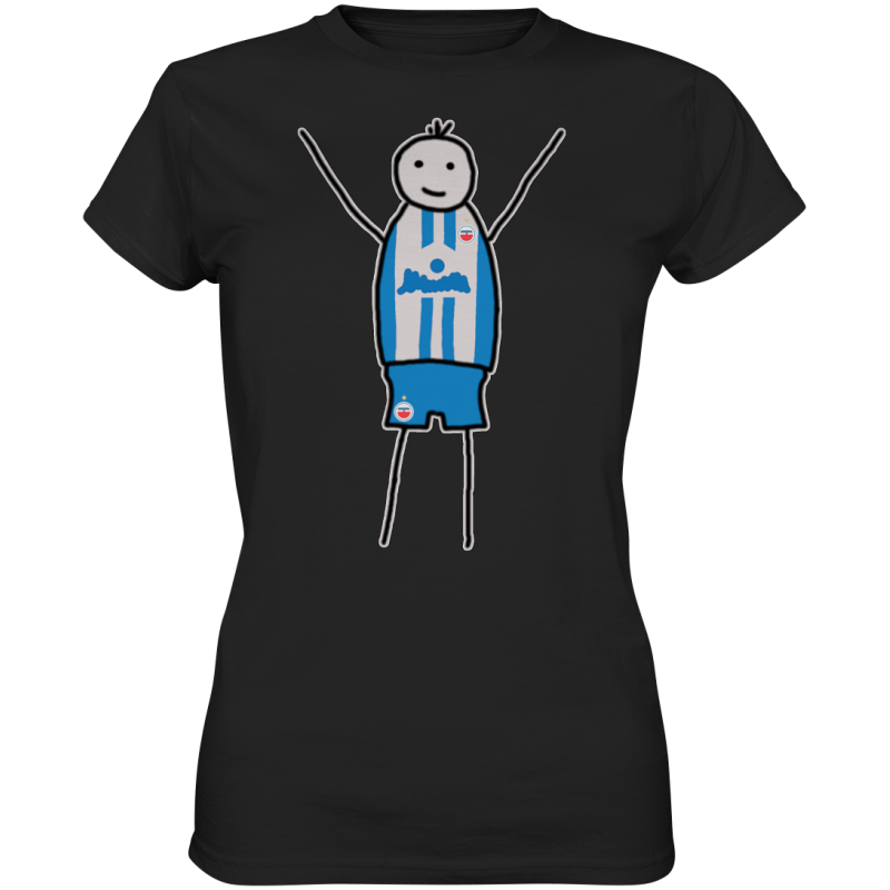 Rostock Fan-T-Shirt Strichmännchen - Ladies Premium Shirt