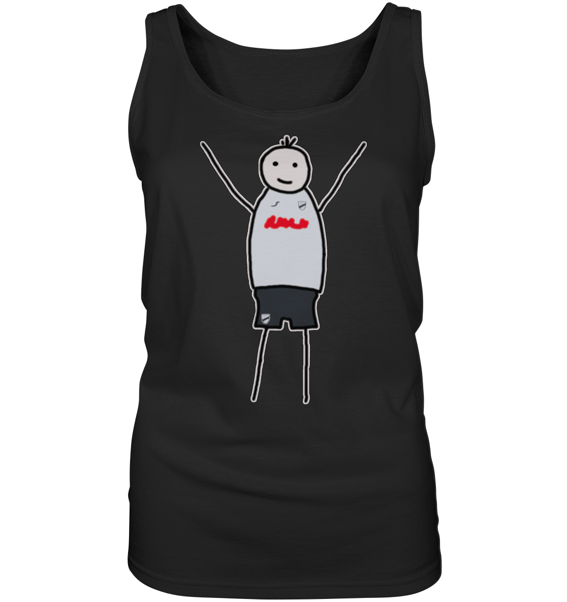 Verl Fan-T-Shirt Strichmännchen - Ladies Tank-Top Verl Fan-T-Shirt Strichmännchen - Ladies Tank-Top