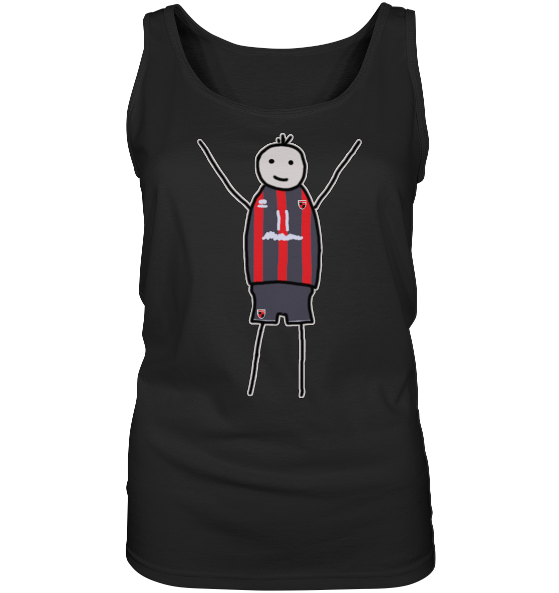 Ingolstadt Fan-T-Shirt Strichmännchen - Ladies Tank-Top Ingolstadt Fan-T-Shirt Strichmännchen - Ladies Tank-Top
