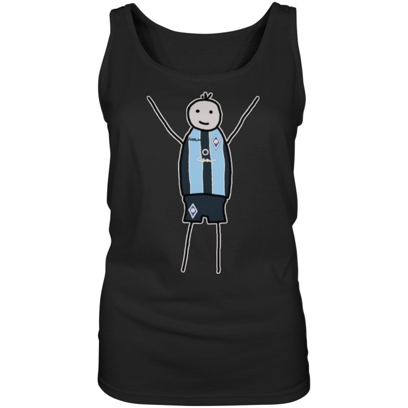 Mannheim Fan-T-Shirt Strichmännchen - Ladies Tank-Top