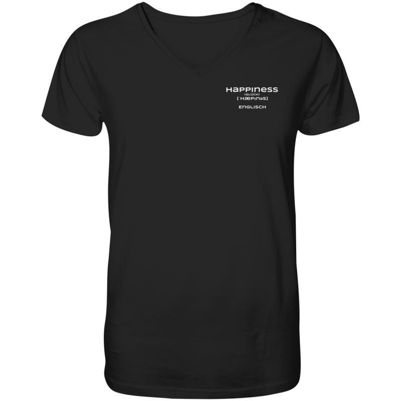 Happiness - Mens Organic V-Neck Shirt