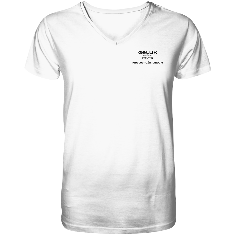 Geluk - Mens Organic V-Neck Shirt