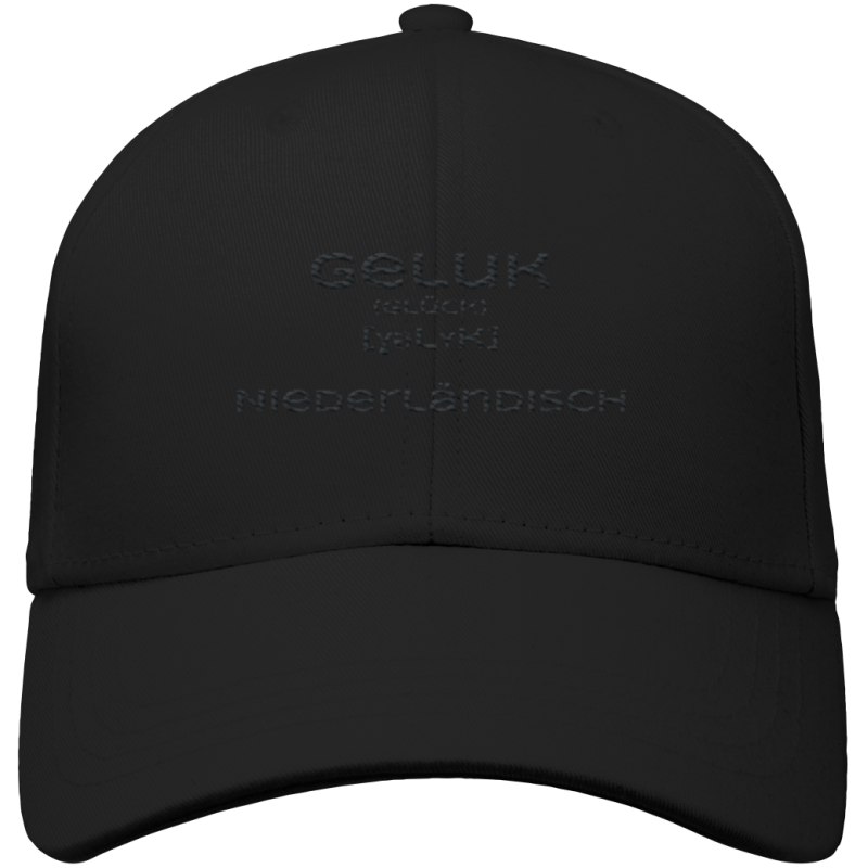 Geluk Stick schwarz - Organic Baseball Cap Geluk Stick schwarz - Organic Baseball Cap
