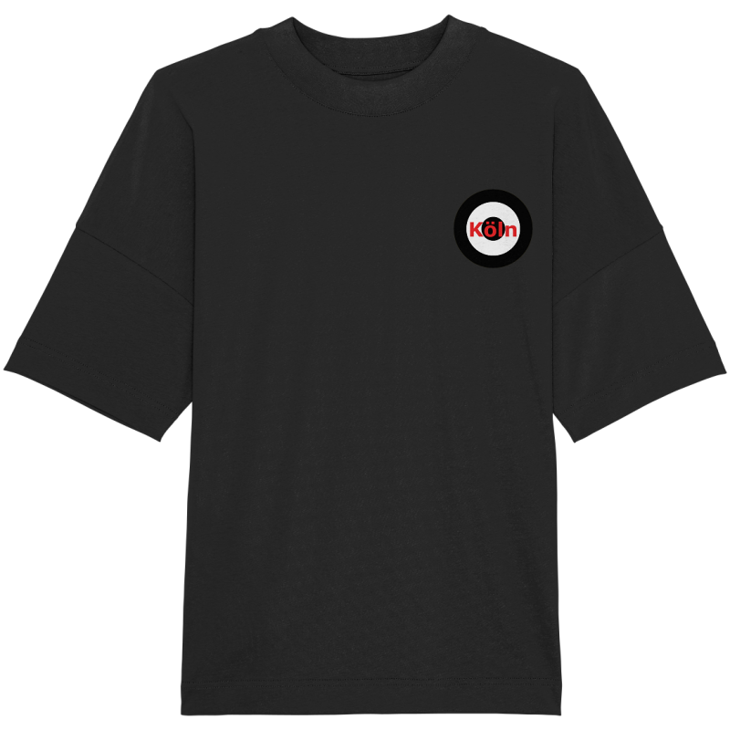 Köln Fan T-Shirt Kokarde klein "Köln" - Organic Oversize Shirt