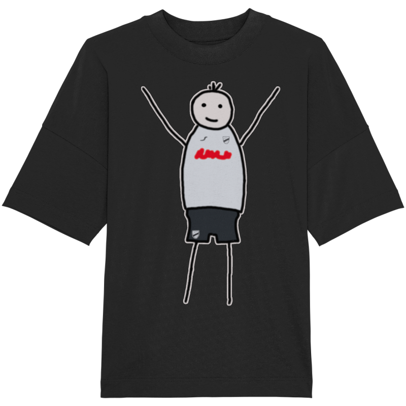 Verl Fan-T-Shirt Strichmännchen - Organic Oversize Shirt