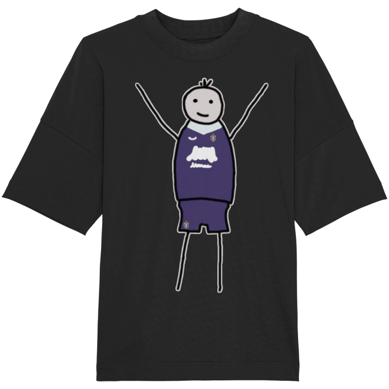 Aue Fan-T-Shirt Strichmännchen - Organic Oversize Shirt Aue Fan-T-Shirt Strichmännchen - Organic Oversize Shirt