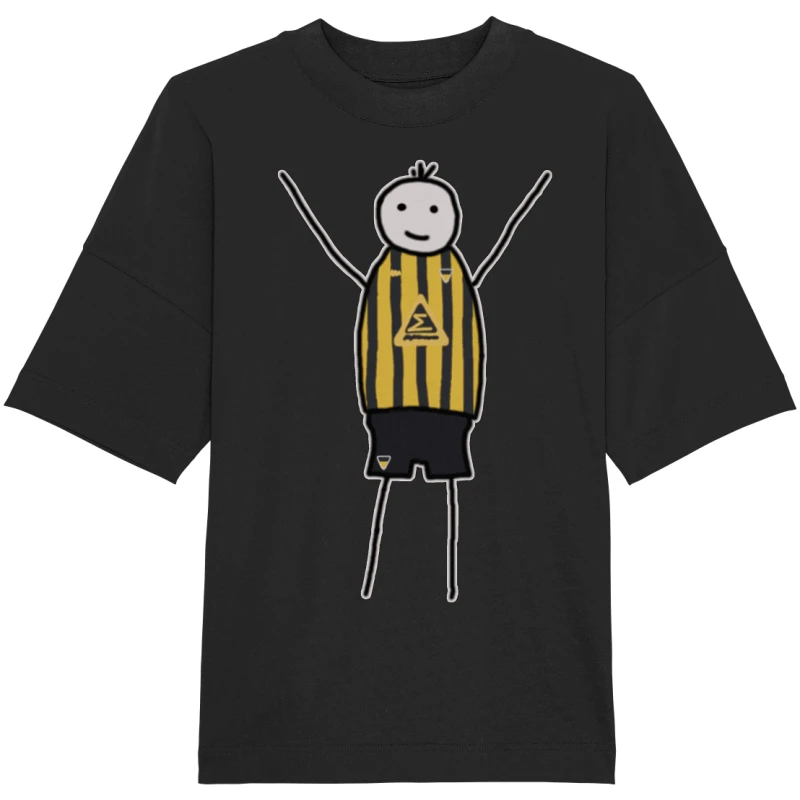 Aachen Fan-T-Shirt Strichmännchen - Organic Oversize Shirt Aachen Fan-T-Shirt Strichmännchen - Organic Oversize Shirt