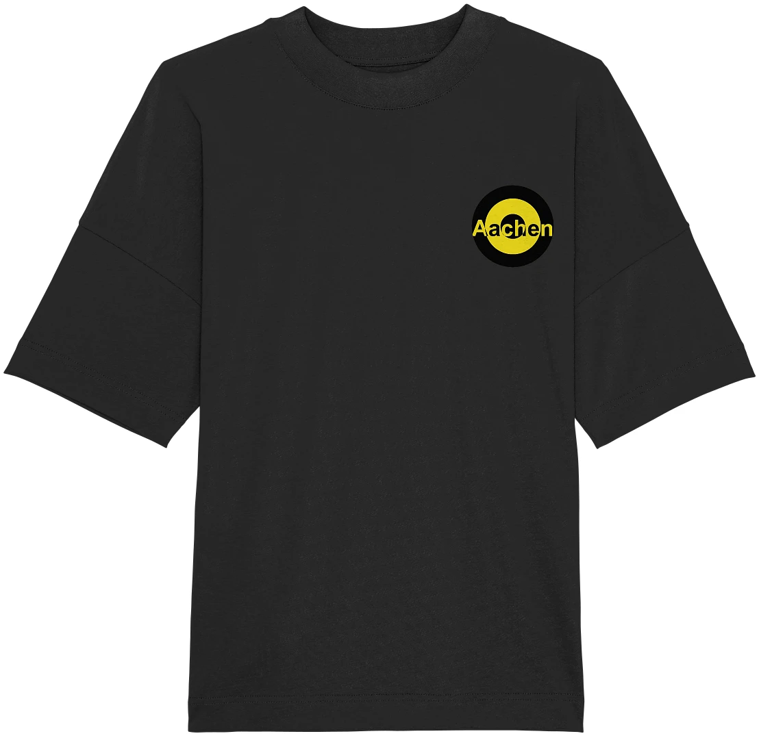 Aachen Fan T-Shirt Kokarde klein "Aachen" - Organic Oversize Shirt Aachen Fan T-Shirt Kokarde klein "Aachen" - Organic Oversize Shirt