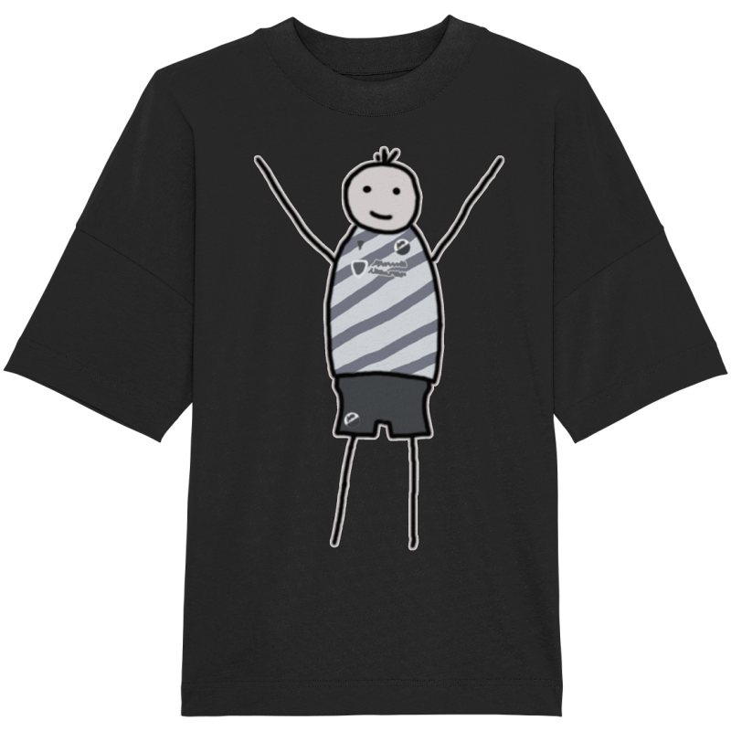 Sandhausen Fan-T-Shirt Strichmännchen - Organic Oversize Shirt