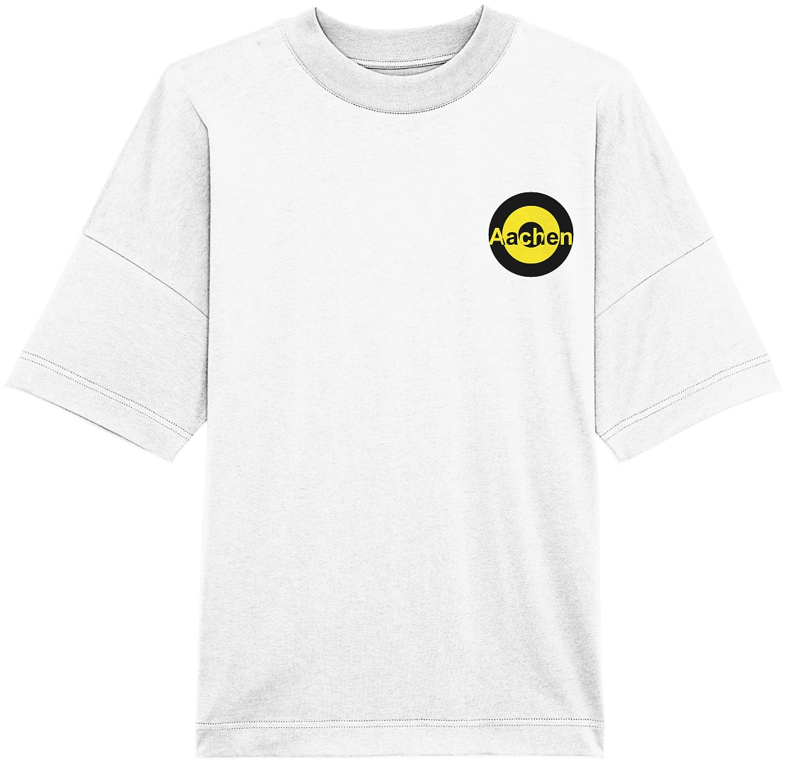 Aachen Fan T-Shirt Kokarde klein "Aachen" - Organic Oversize Shirt Aachen Fan T-Shirt Kokarde klein "Aachen" - Organic Oversize Shirt