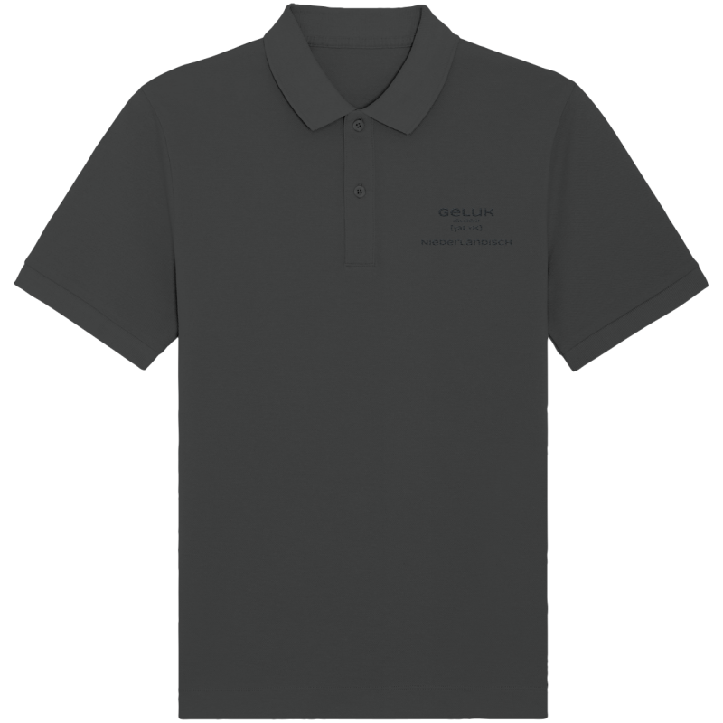 Geluk Stick schwarz - Organic Poloshirt (Stick)
