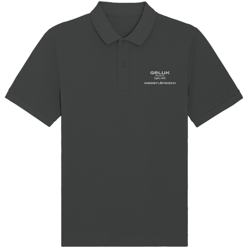 Geluk Stick weiß - Organic Poloshirt (Stick)