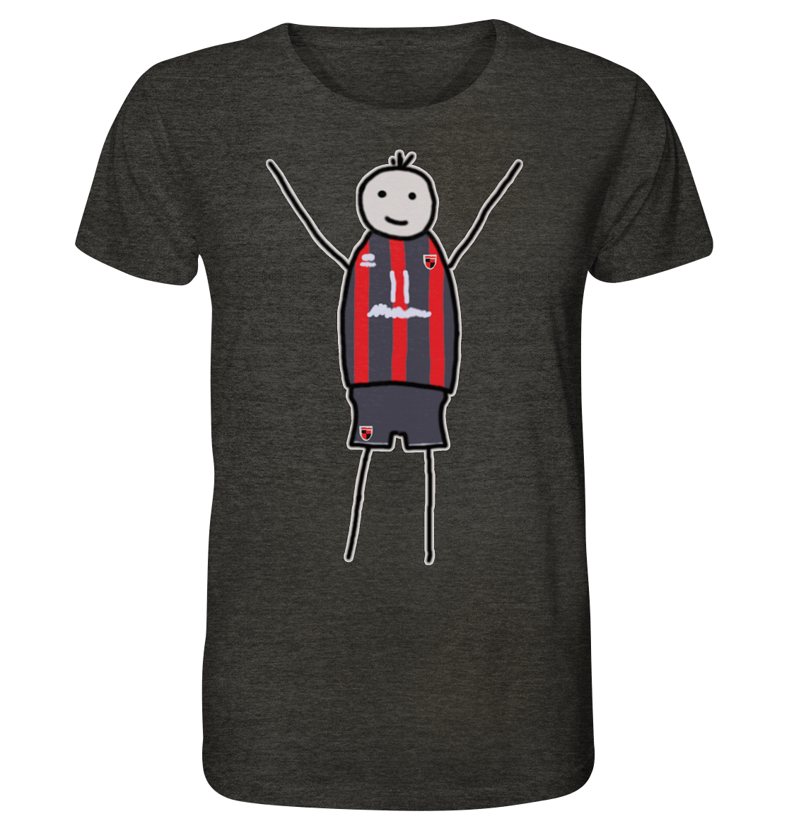 Ingolstadt Fan-T-Shirt Strichmännchen - Organic Shirt Ingolstadt Fan-T-Shirt Strichmännchen - Organic Shirt