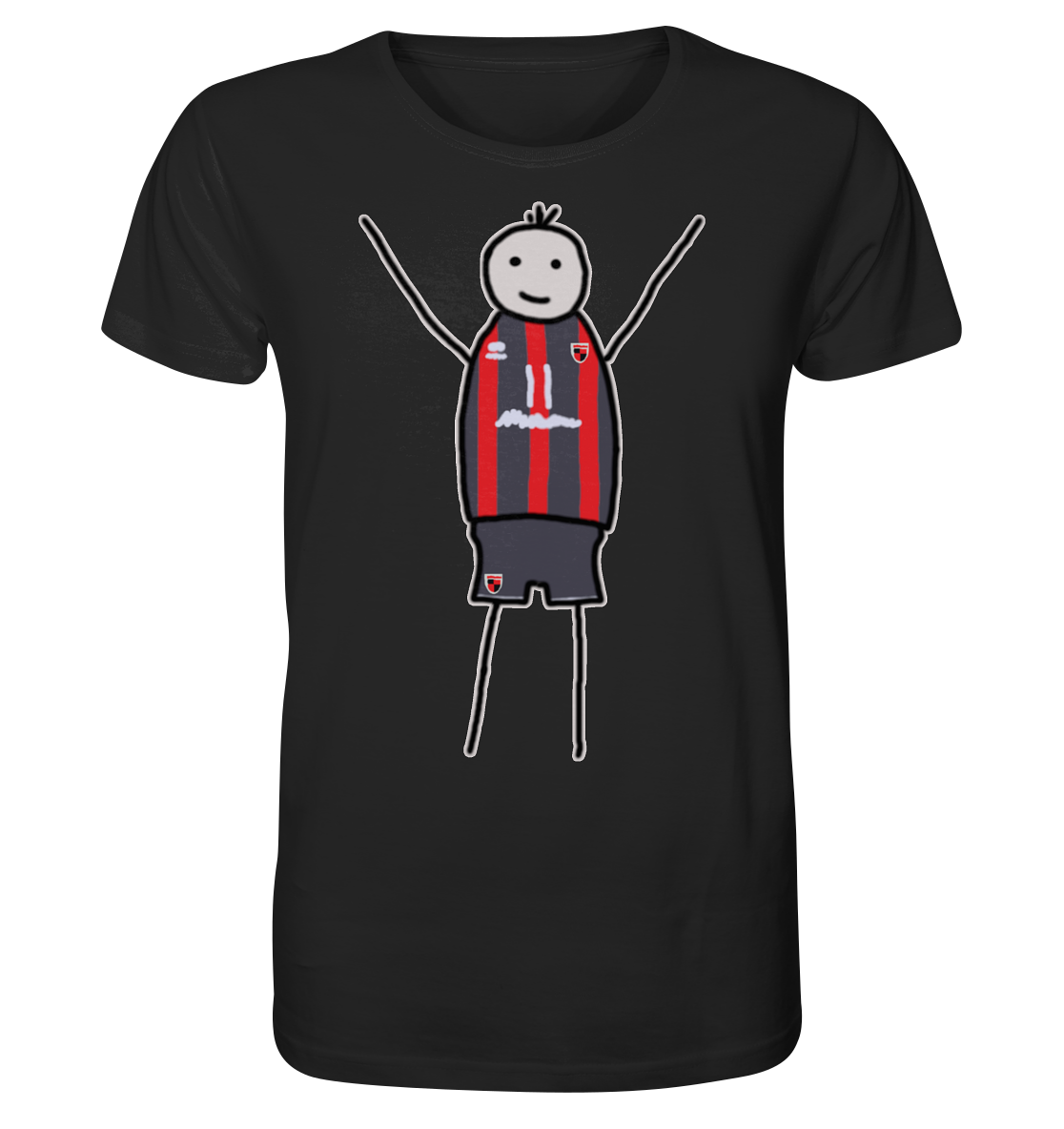 Ingolstadt Fan-T-Shirt Strichmännchen - Organic Shirt Ingolstadt Fan-T-Shirt Strichmännchen - Organic Shirt