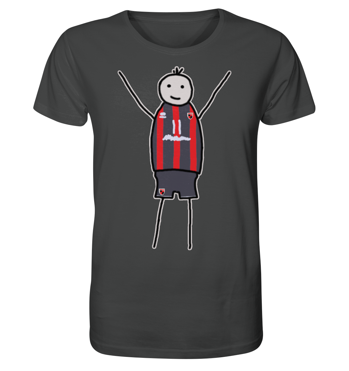 Ingolstadt Fan-T-Shirt Strichmännchen - Organic Shirt Ingolstadt Fan-T-Shirt Strichmännchen - Organic Shirt