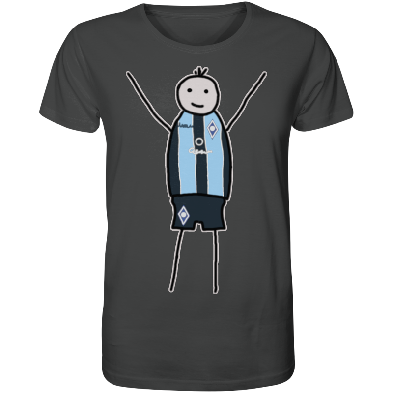 Mannheim Fan-T-Shirt Strichmännchen - Organic Shirt