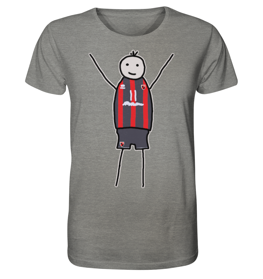 Ingolstadt Fan-T-Shirt Strichmännchen - Organic Shirt Ingolstadt Fan-T-Shirt Strichmännchen - Organic Shirt