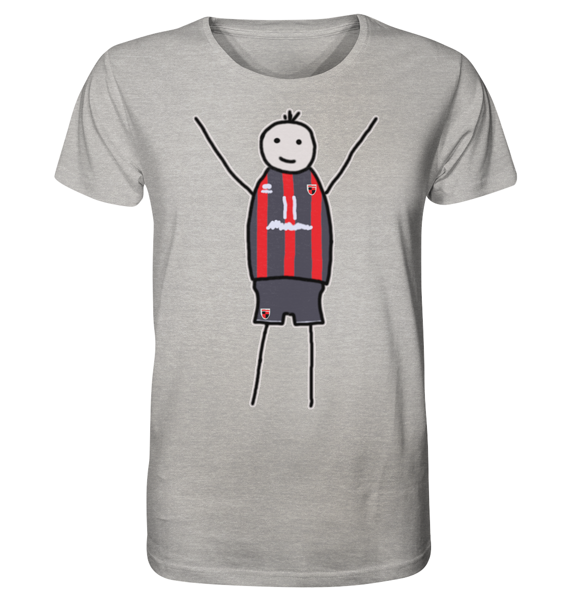 Ingolstadt Fan-T-Shirt Strichmännchen - Organic Shirt Ingolstadt Fan-T-Shirt Strichmännchen - Organic Shirt