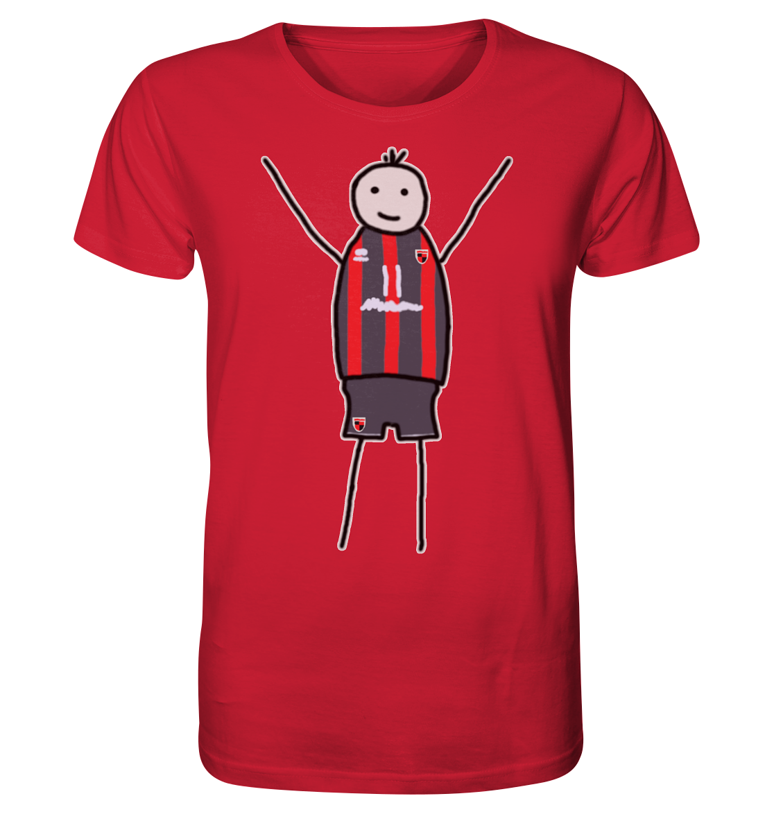 Ingolstadt Fan-T-Shirt Strichmännchen - Organic Shirt Ingolstadt Fan-T-Shirt Strichmännchen - Organic Shirt