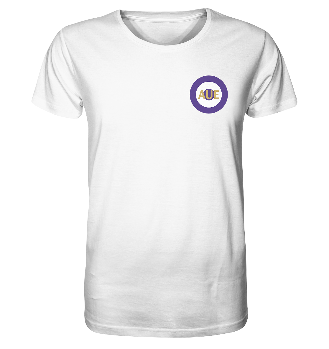 Aue Fan T-Shirt Kokarde klein "Aue" - Organic Shirt Aue Fan T-Shirt Kokarde klein "Aue" - Organic Shirt