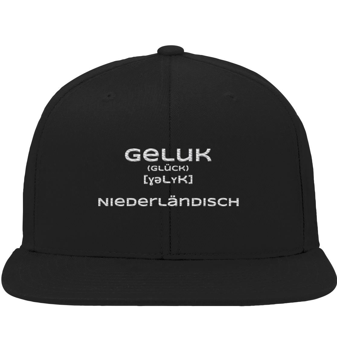 Geluk Stick weiß - Organic Snapback Geluk Stick weiß - Organic Snapback