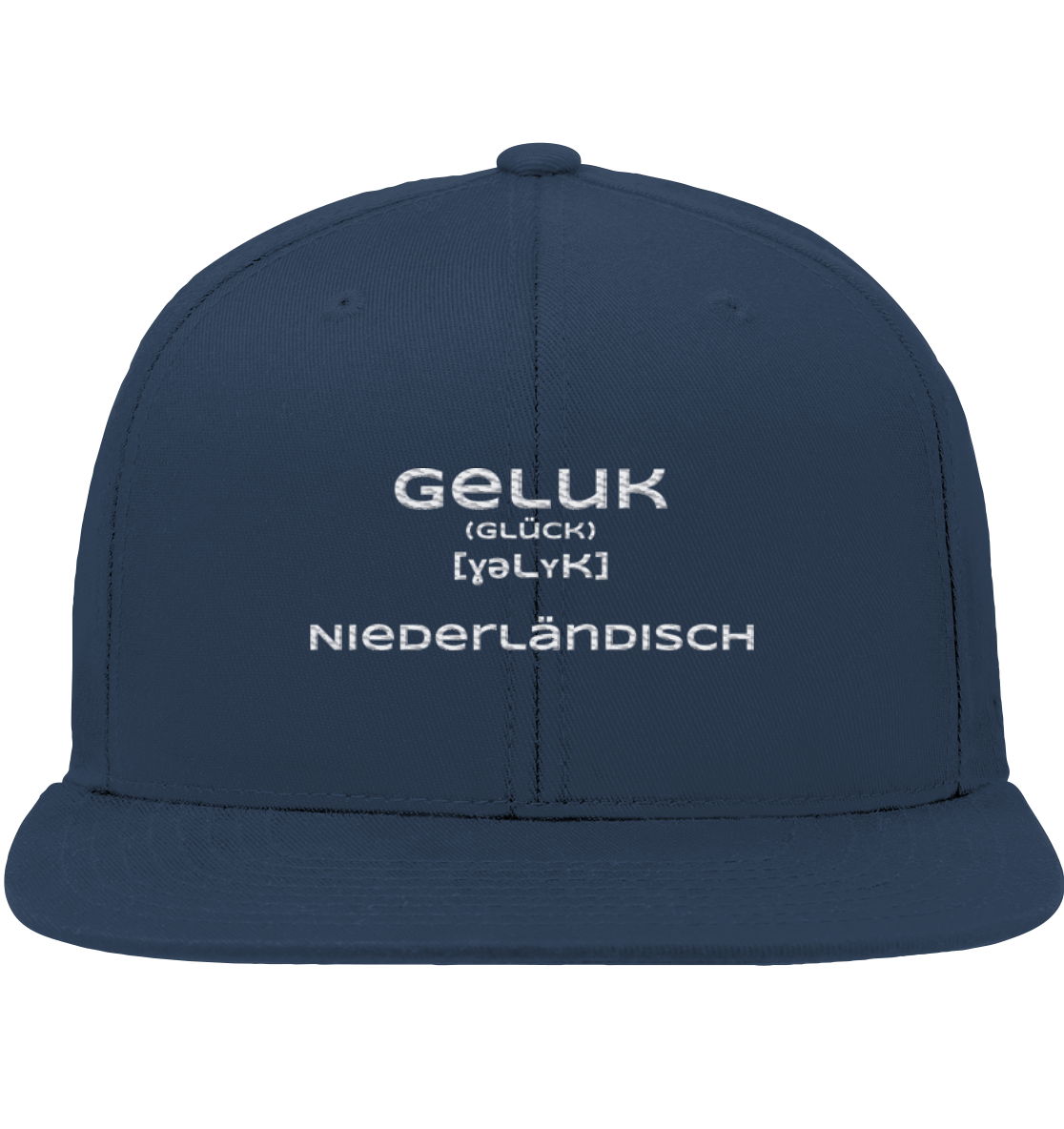 Geluk Stick weiß - Organic Snapback Geluk Stick weiß - Organic Snapback