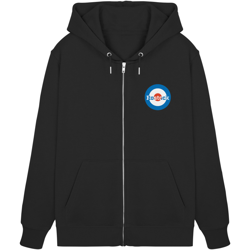 Rostock Fan Zipper Kokarde klein "Rostock" - Organic Zipper Rostock Fan Zipper Kokarde klein "Rostock" - Organic Zipper