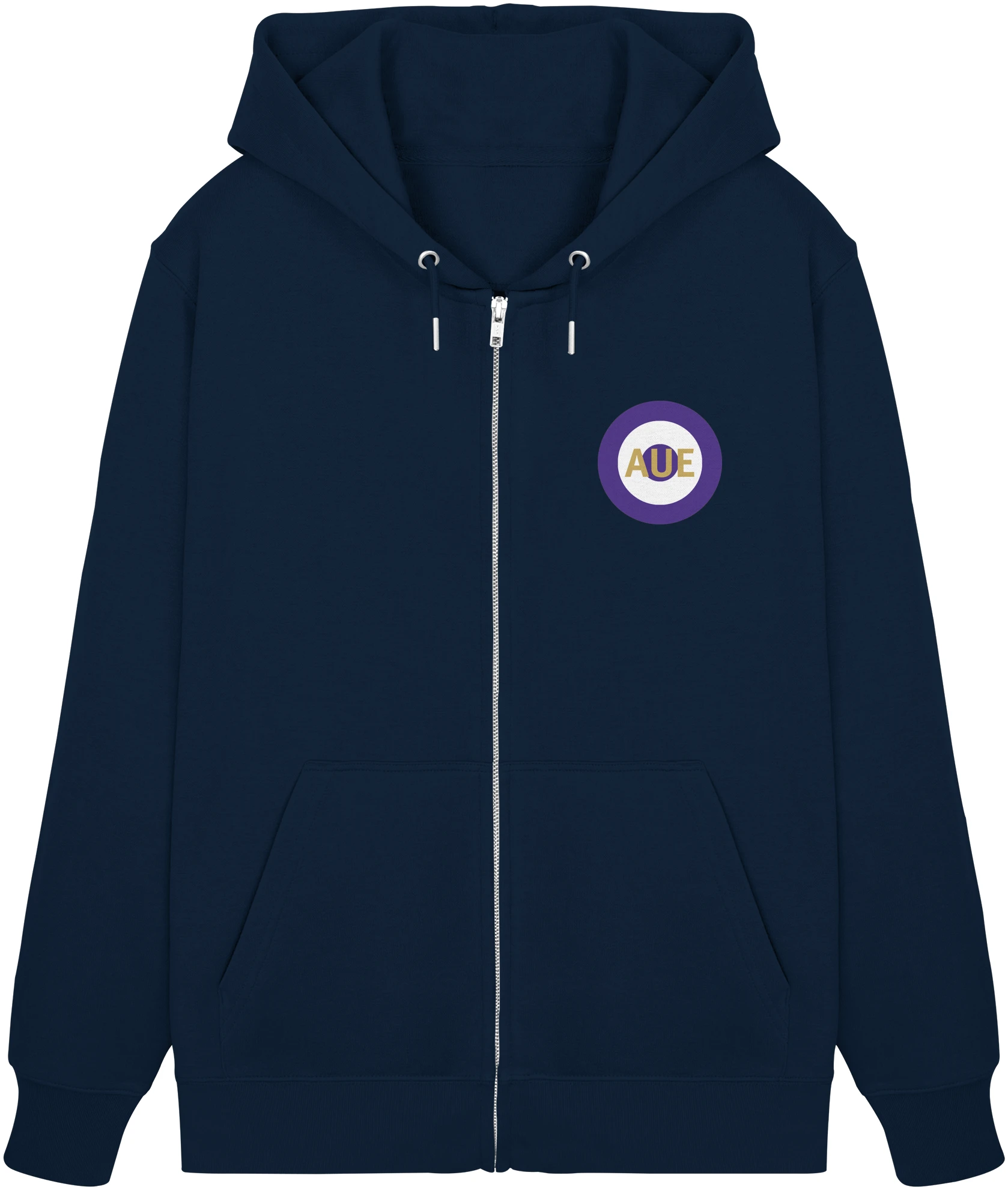 Aue Fan Zipper Kokarde klein "Aue" - Organic Zipper Aue Fan Zipper Kokarde klein "Aue" - Organic Zipper
